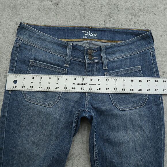 Old Navy Jeans Women's 6 Blue Low-Rise The Diva Capri Denim Pants 22" Inseam - Picture 5 of 14
